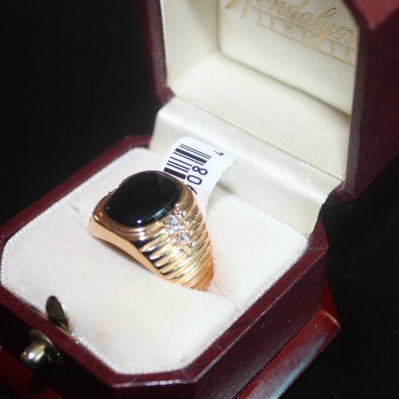 RSC Accessories Rsc Genuine Onyx Ring Great Gift For Dad Size 9